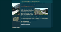 Desktop Screenshot of nmwaterinitiative.org