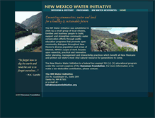 Tablet Screenshot of nmwaterinitiative.org